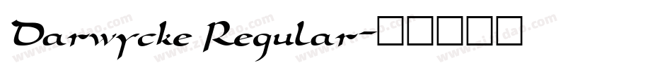 Darwycke Regular字体转换